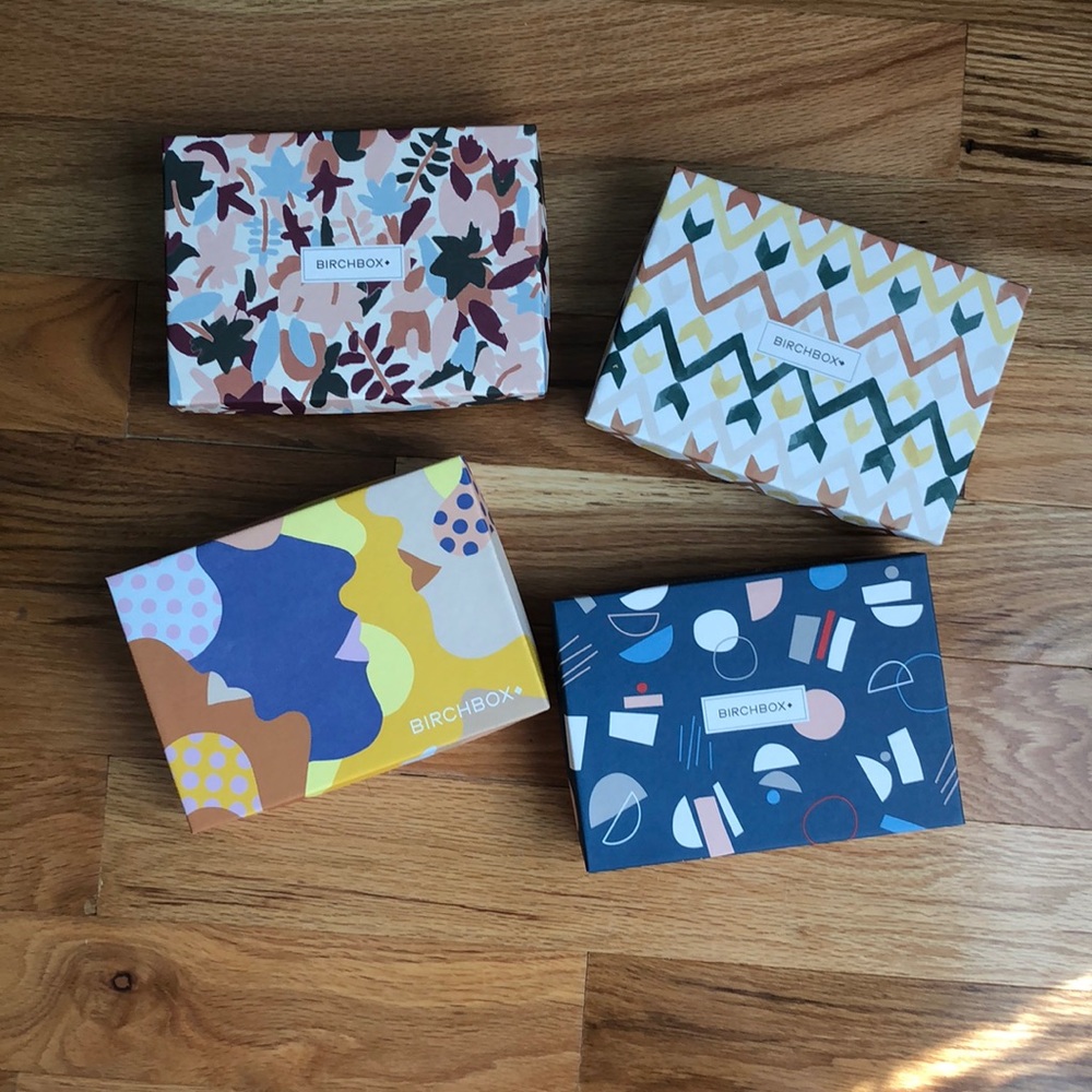 NEW Birchbox Boxes Set of 4